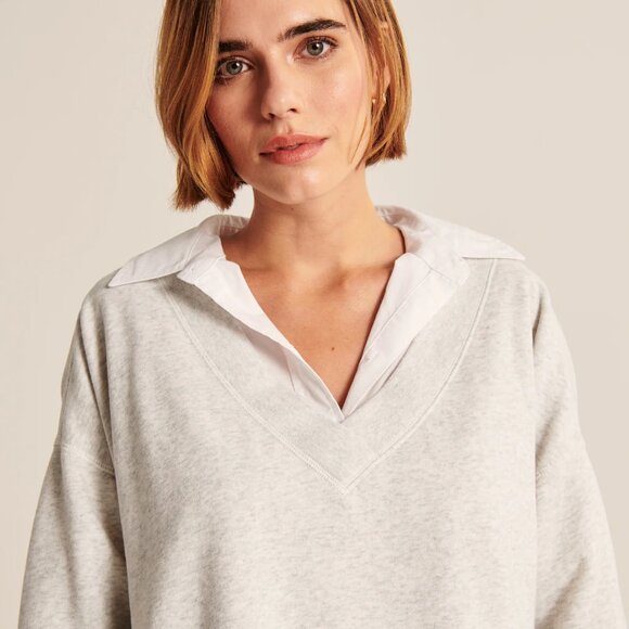 Abercrombie v-neck sweatshirt XXS - Picture 8 of 8